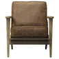 Albert Faux Leather Accent Arm Chair