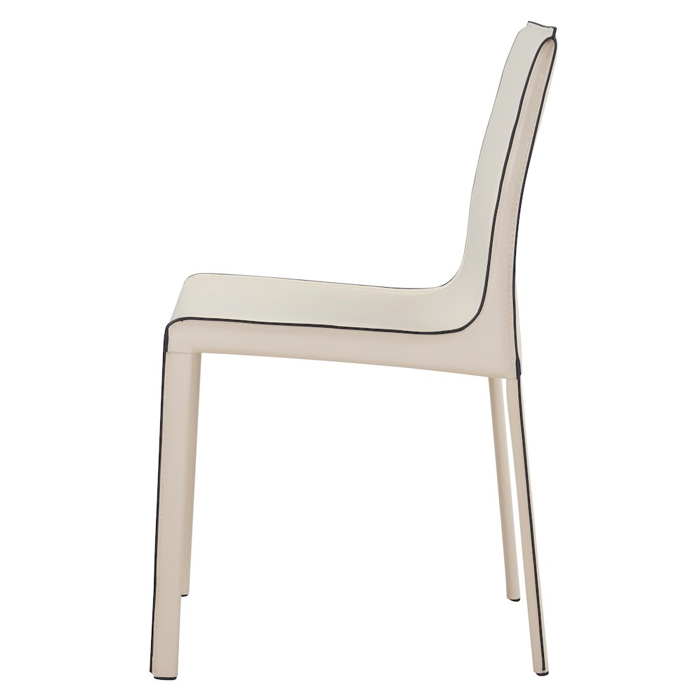 Gervin Recycled Leather Chair, (Set of 2)