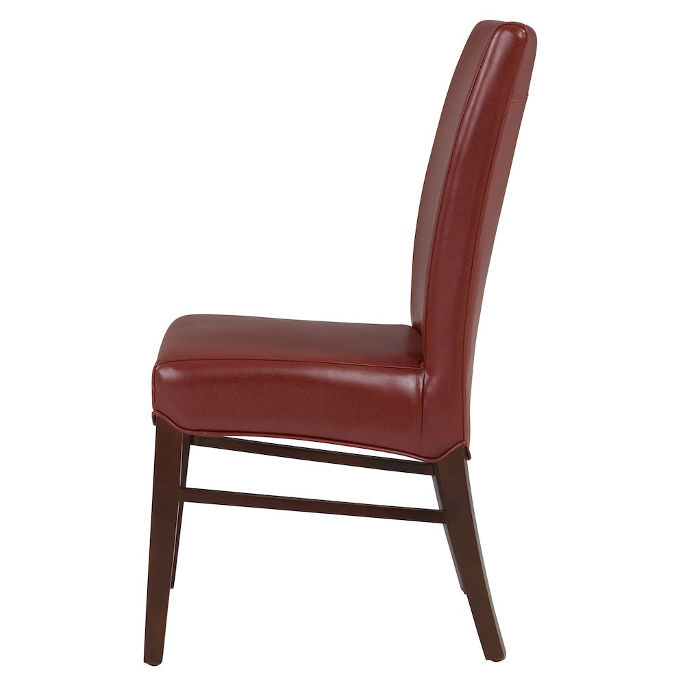 Milton Bonded Leather Dining Side Chair, (Set of 2)