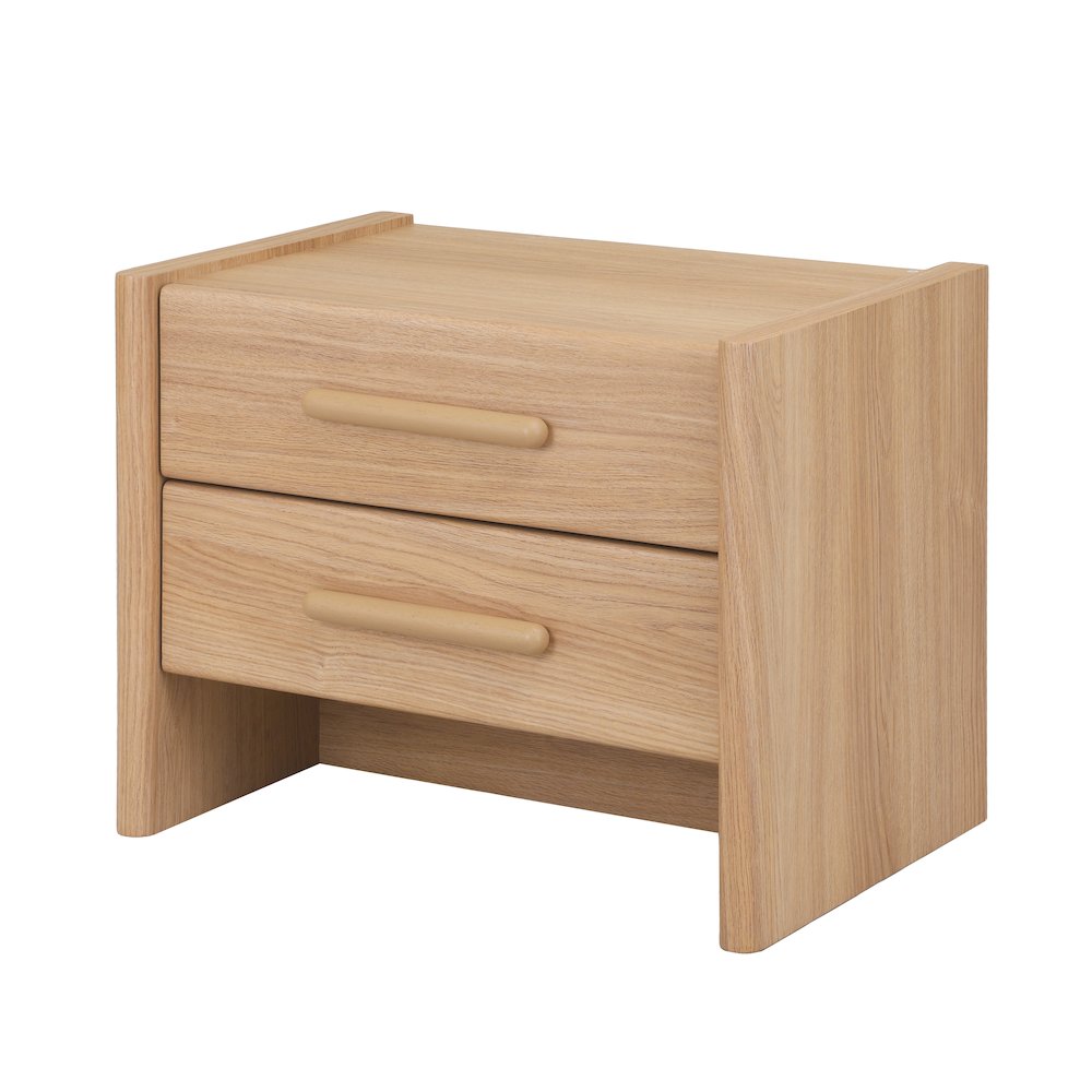 Fortville 2-Drawer Accent Table - Light Oak