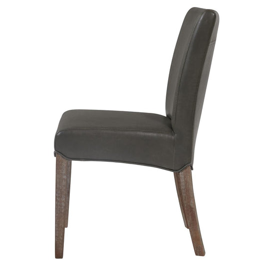Beverly Hills Bonded Leather Chair, (Set of 2)