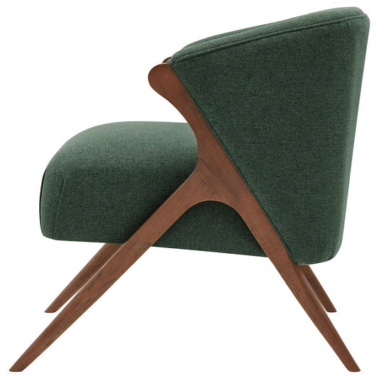 Florence Fabric Accent Chair Brown Legs