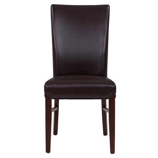 Milton Bonded Leather Dining Side Chair, (Set of 2)