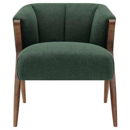 Florence Fabric Accent Chair Brown Legs