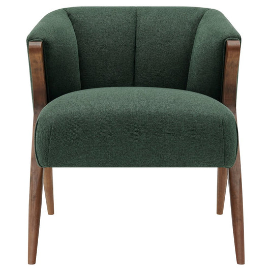 Florence Fabric Accent Chair Brown Legs