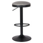 Juno Faux Leather Gaslift Backless Swivel Bar Stool, (Set of 2)