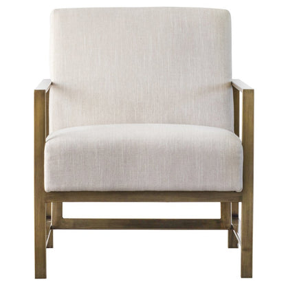 Francis Linen Accent Arm Chair