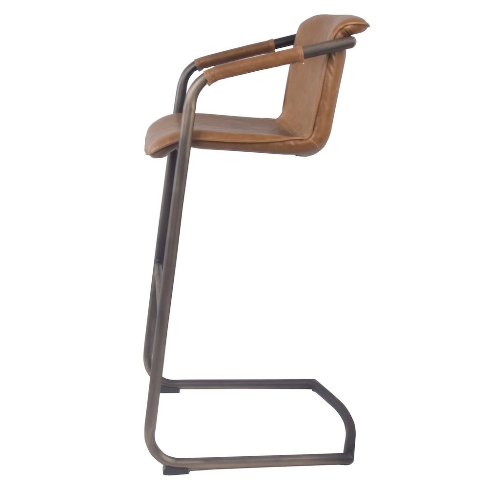 Indy Faux Leather Bar Stool, (Set of 2)