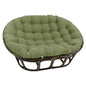 Rattan Double Papasan  Chair with Twill Cushion