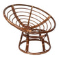 Rattan 42-Inch Papasan Chair with Micro Suede Cushion