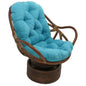 Rattan Swivel Rocker with Micro Suede Cushion