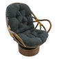 Rattan Swivel Rocker with Micro Suede Cushion