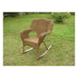 Resin Wicker Camel Back Rocking Chairs (Set of Two)