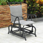 Valencia Resin Wicker/ Steel Glider Chair, Grey