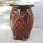 Brown Wise Old Owl Ceramic Garden Stool