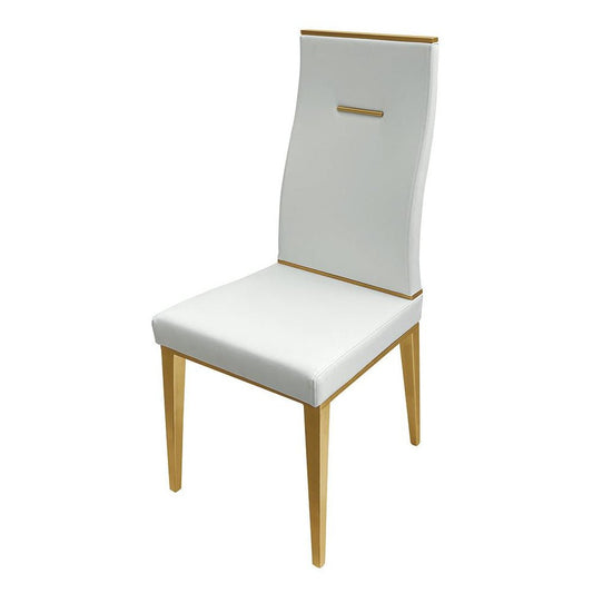 Dining Chair With Brushed Gold Base, Set Of 4