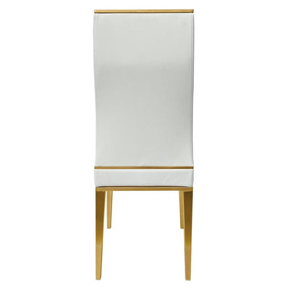 Dining Chair With Brushed Gold Base, Set Of 4