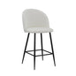 Teddy Fabric 26''H Stool With Metal Leg, Set Of 2