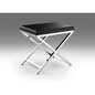 Black Chair  With Chrome Legs
