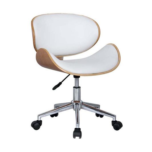 Office Chair W/ Wood Seat And Pu Cushion