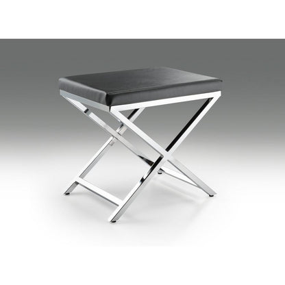 Gray Chair With Chrome Base