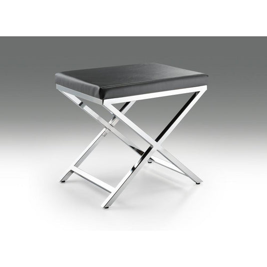 Gray Chair With Chrome Base