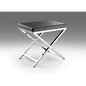Gray Chair With Chrome Base