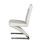 High Back "Z" D Chair,Black Pu, Set Of 2