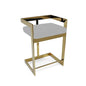 Bar Chair , 30", GOLD BASE, Gray