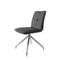 Dining Chair With Pu Seat And Brushed Stainless Steel Leg, Set Of 2
