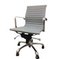 Low Back Leatherette Office Chair W/ Recliner, Locks, Swivel