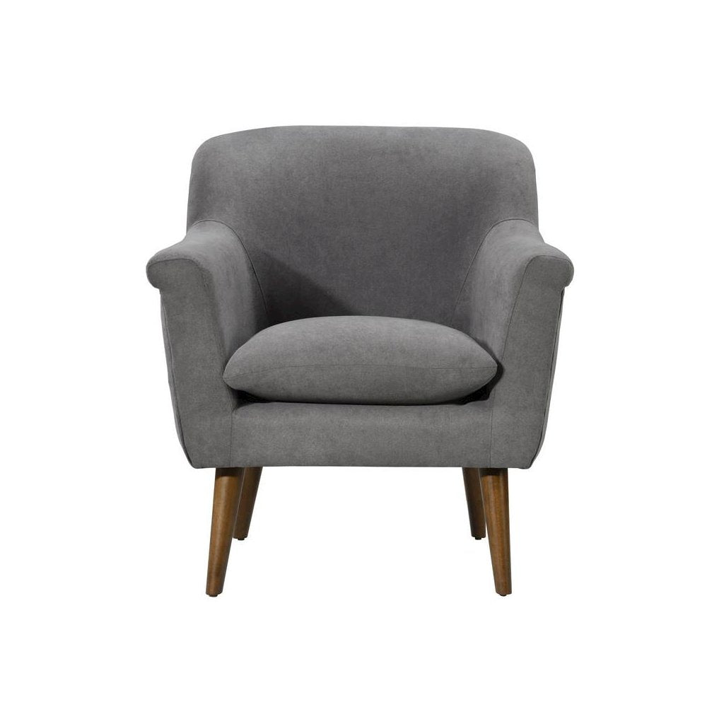 Shelby Gray Woven Fabric Armchair