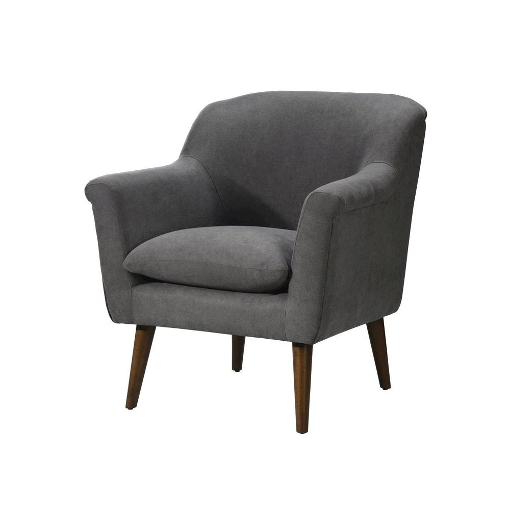 Shelby Gray Woven Fabric Armchair