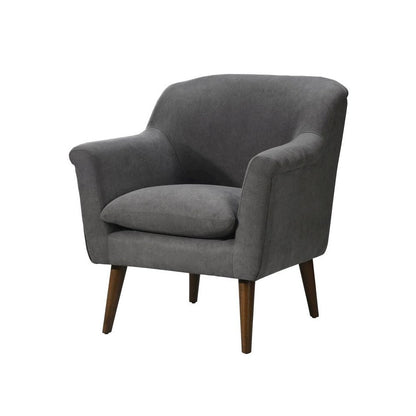 Shelby Gray Woven Fabric Armchair