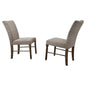 Best Master Ellen Dining Side Chair in Antique Natural Oak (Set of 2)