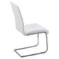 Exe Modern Chrome Dining Side Chairs, Set of 2