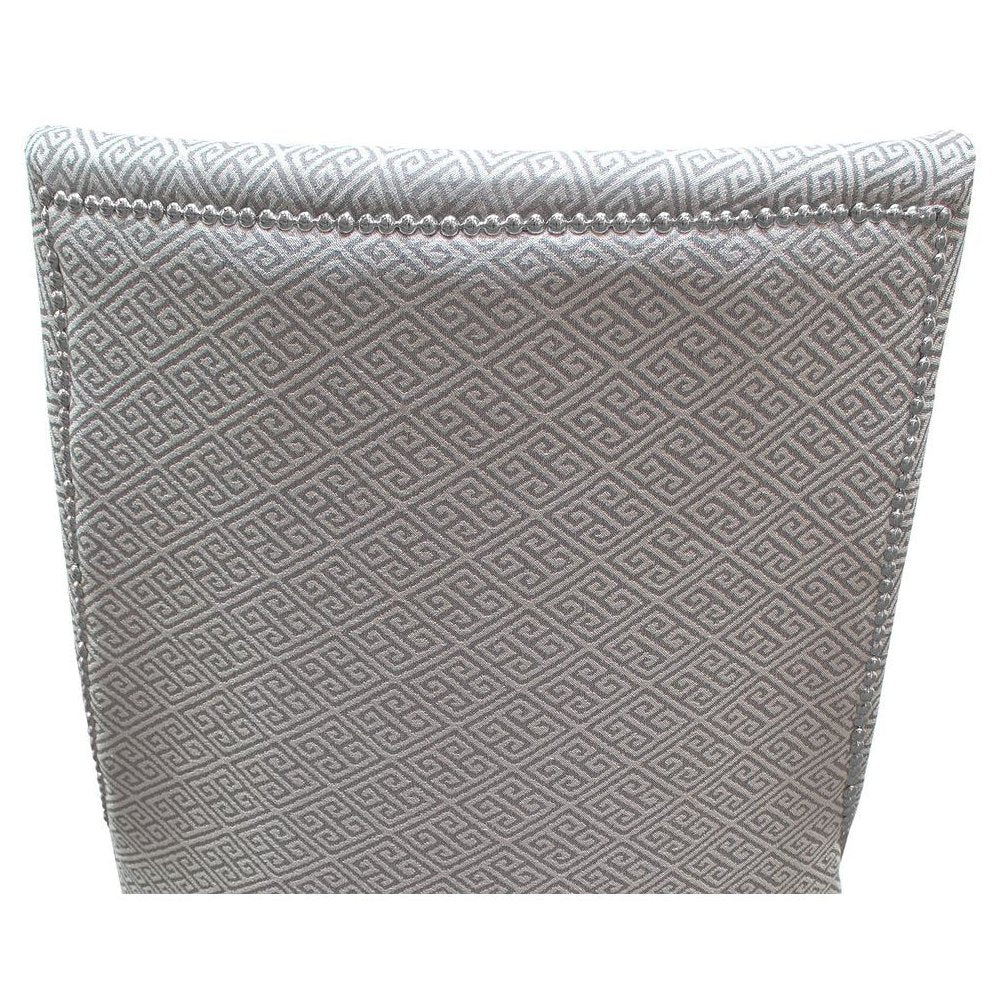 Best Master Republic Polyester Fabric Upholstered Acent Chair - Taupe/Light Gray