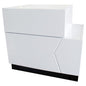 Best Master Poplar Wood Right-Facing Bedroom Nightstand in White/Black