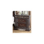 Best Master Furniture Africa 29" 2 Drawer Solid Wood Nightstand in Cherry