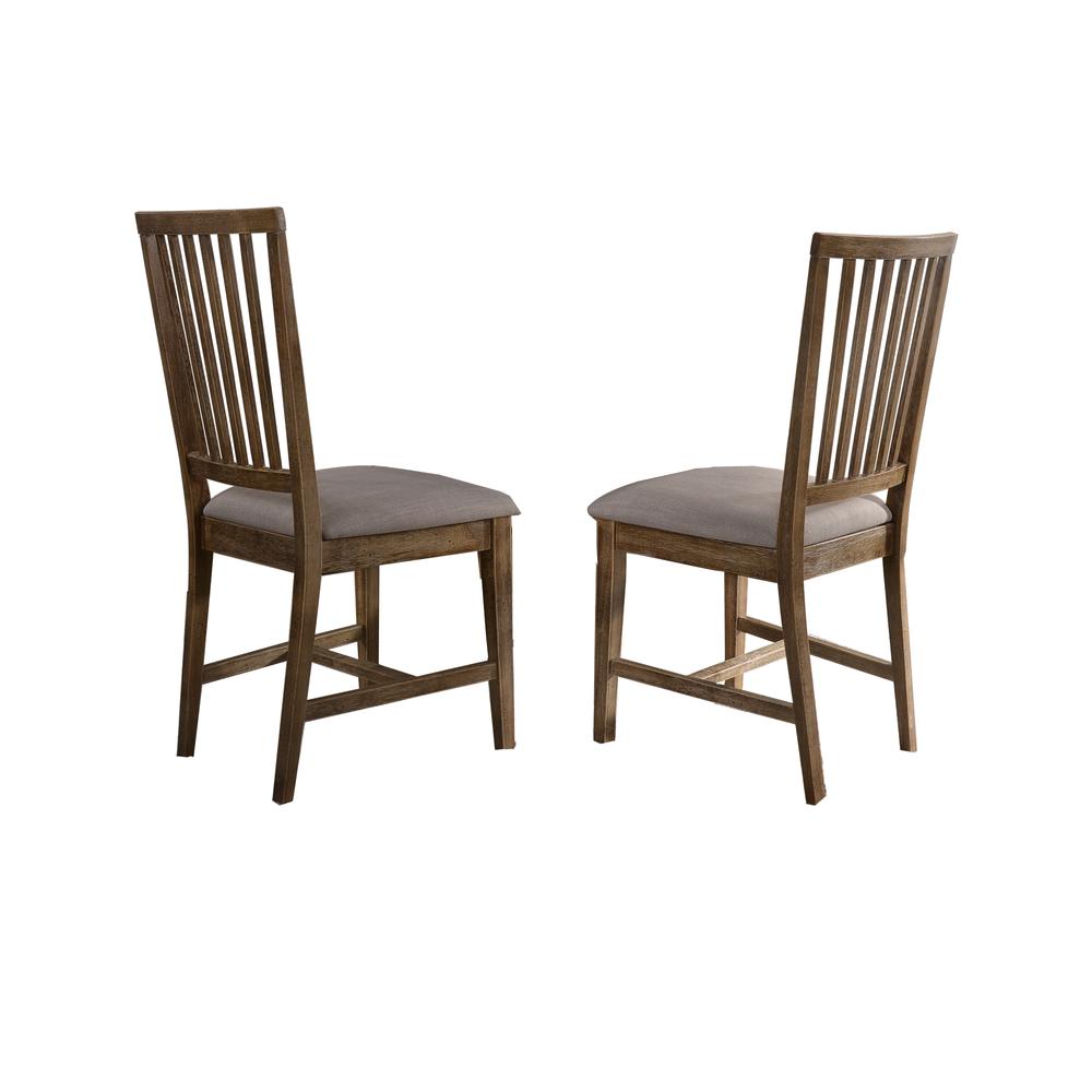 Best Master Furniture Venus 19" Wood Dining Chair in Natural Oak (Set of 2)
