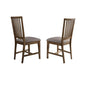 Best Master Furniture Venus 19" Wood Dining Chair in Natural Oak (Set of 2)