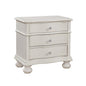 Rodanthe 3-Drawer Nightstand - Dove White