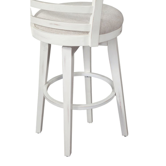 Meadowbrook Bar Height Swivel Stool - Whitewashed