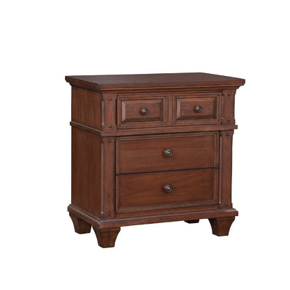 Sedona 3-Drawer Nightstand - Cinnamon Cherry