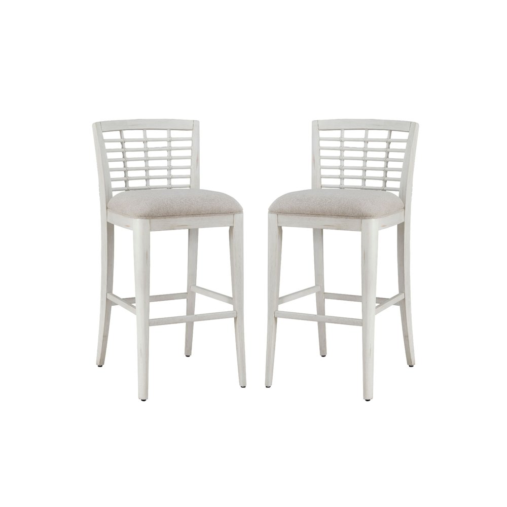Beach Comber Bar Stool - Set of 2 - White