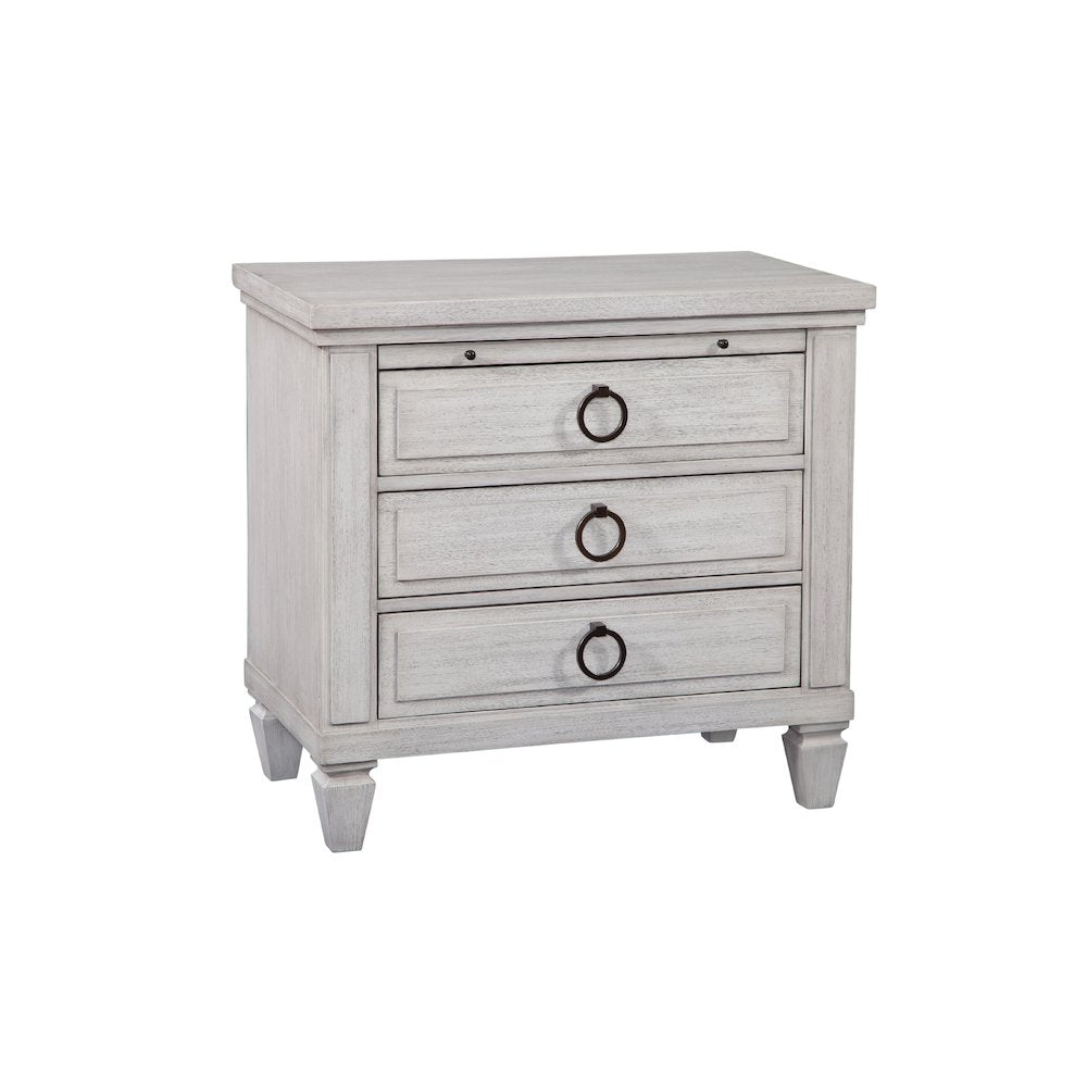 Salter Path 3-Drawer Nightstand - White with Grain