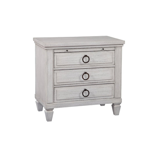 Salter Path 3-Drawer Nightstand - White with Grain