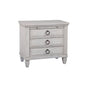Salter Path 3-Drawer Nightstand - White with Grain