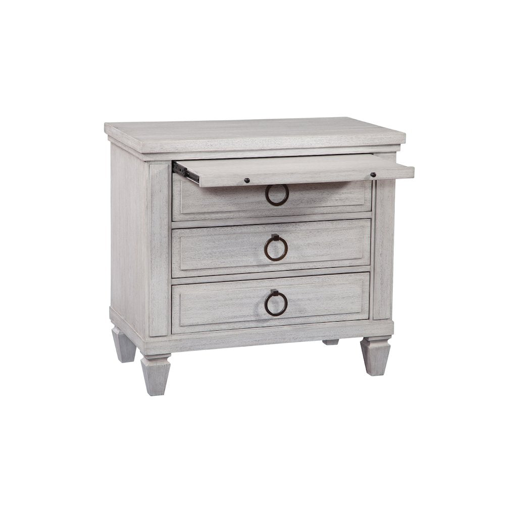 Salter Path 3-Drawer Nightstand - White with Grain