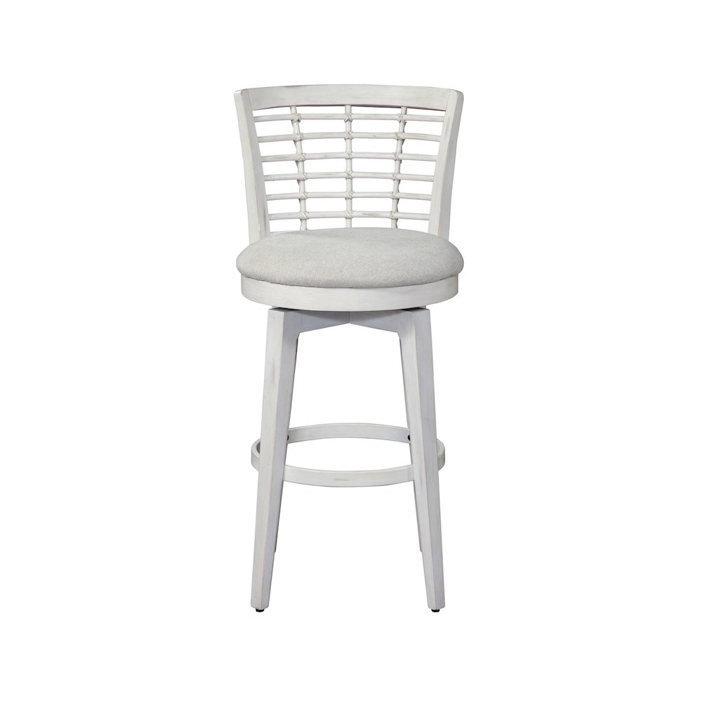 Beach Comber Bar Height Swivel Stool - Weathered White